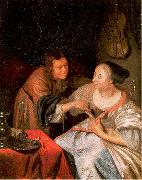 Carousing Couple MIERIS, Frans van, the Elder